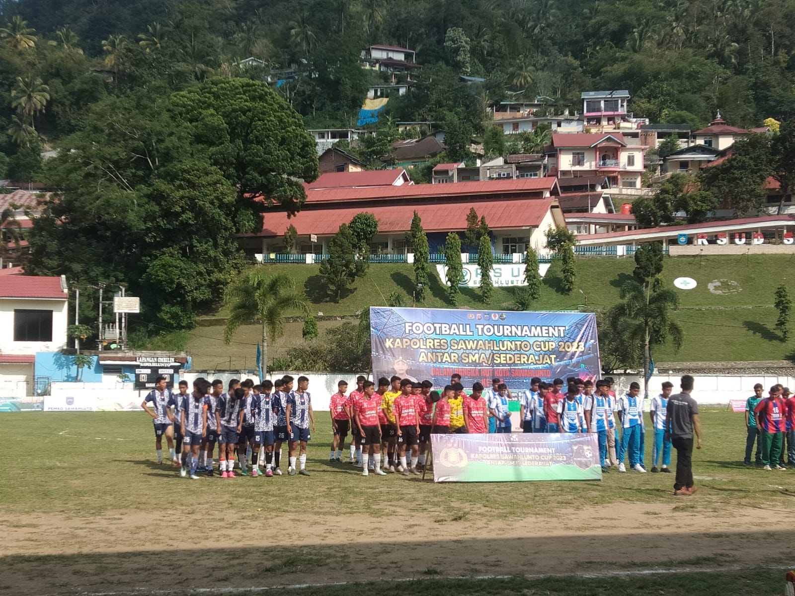 Dalam Rangka HUT Kota Sawahlunto ke-135, Polres Kota Sawahlunto Selenggarakan Football Tournament Kapolres Sawahlunto Cup 2023