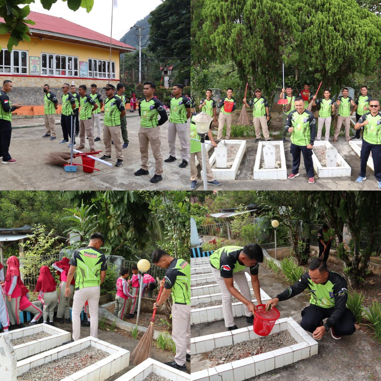 Giat Bersih Taman Makam Pahlawan Kubang Sirakuk Sawahlunto