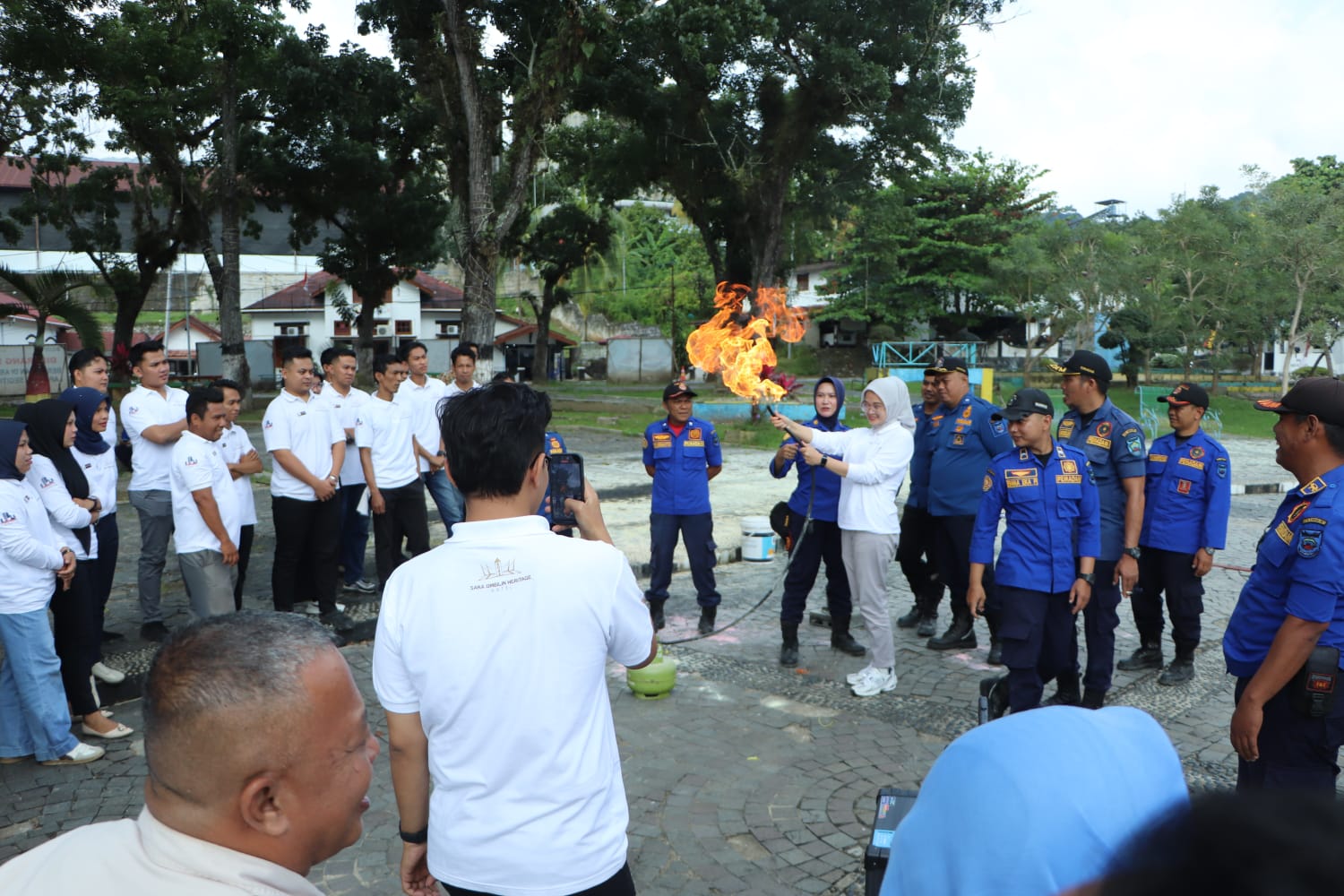 Hotel Saka Ombilin Ikuti  Sosialisasi dan Edukasi Pemakaian APAR oleh Dinas Pemadam Kebakaran Kota Sawahlunto