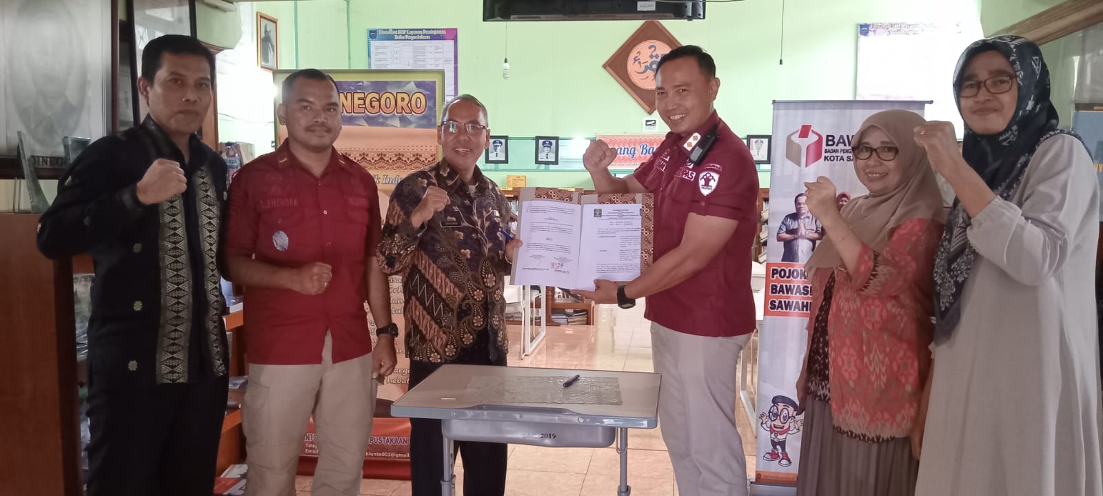 Penandatanganan MoU Lapas Narkotika Kelas III Sawahlunto dengan Dinas Perpustakaan dan Kearsipan