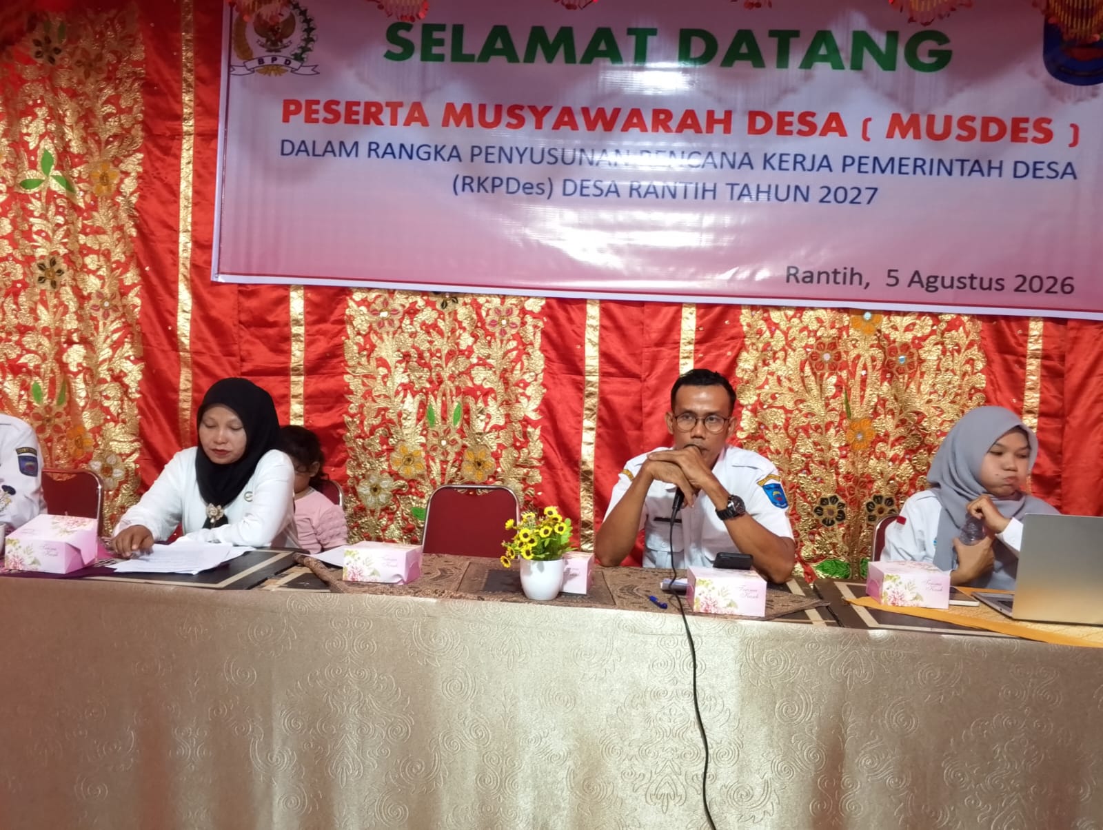 Musdes RKPDes Tahun 2027 dan DU RKPDes Tahun 2028  bertempat di Kantor GPM desa Rantih