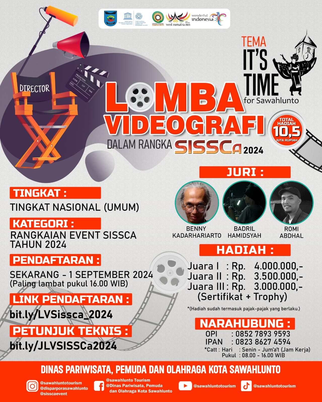 LOMBA VIDEOGRAFI DALAM RANGKA SISSCa 2024