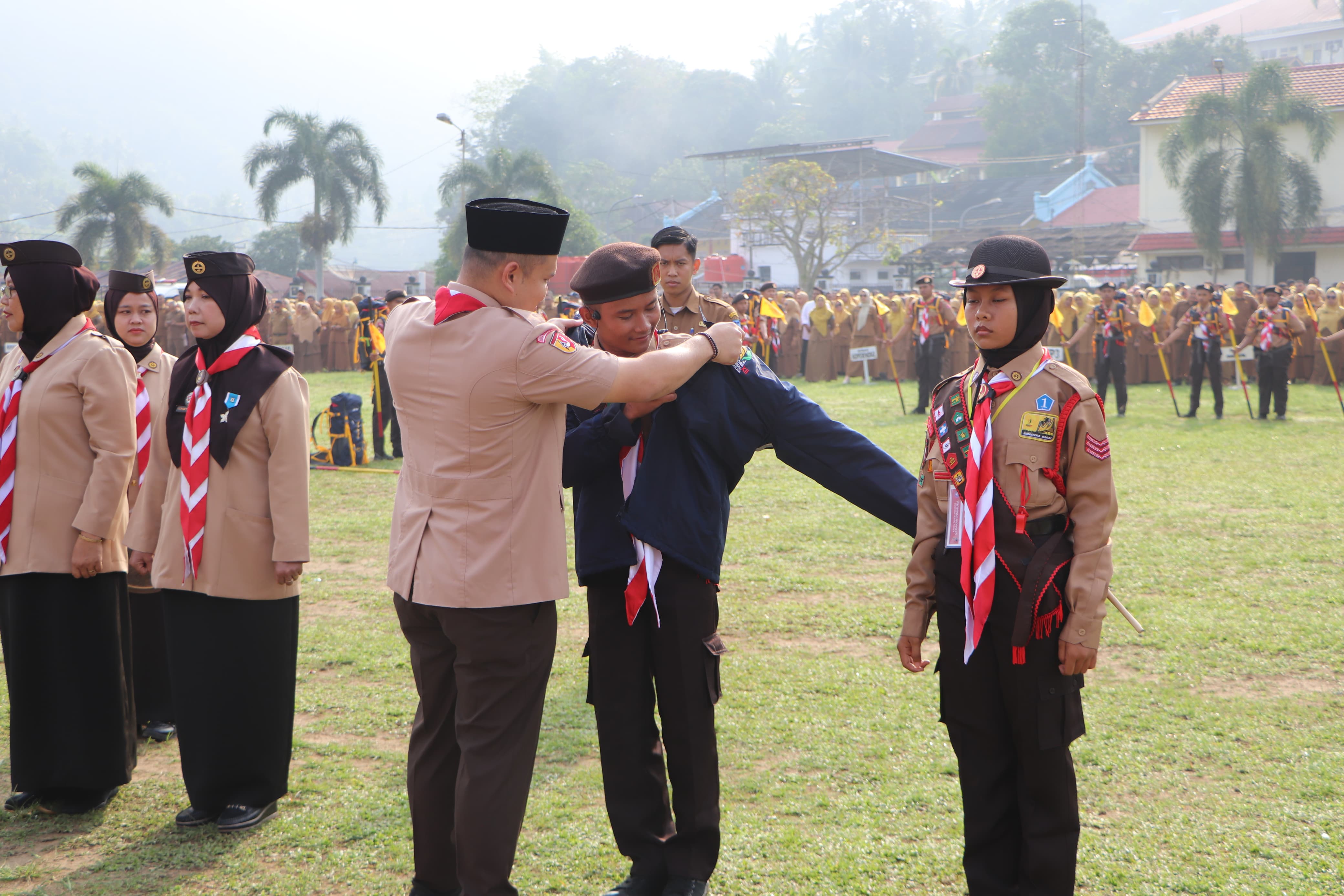 Wawako Sawahlunto Lepas Kontingen Pramuka Kwarcab Ke Jambore Nasional 2026,berpesan Jaga Nama Baik Daerah