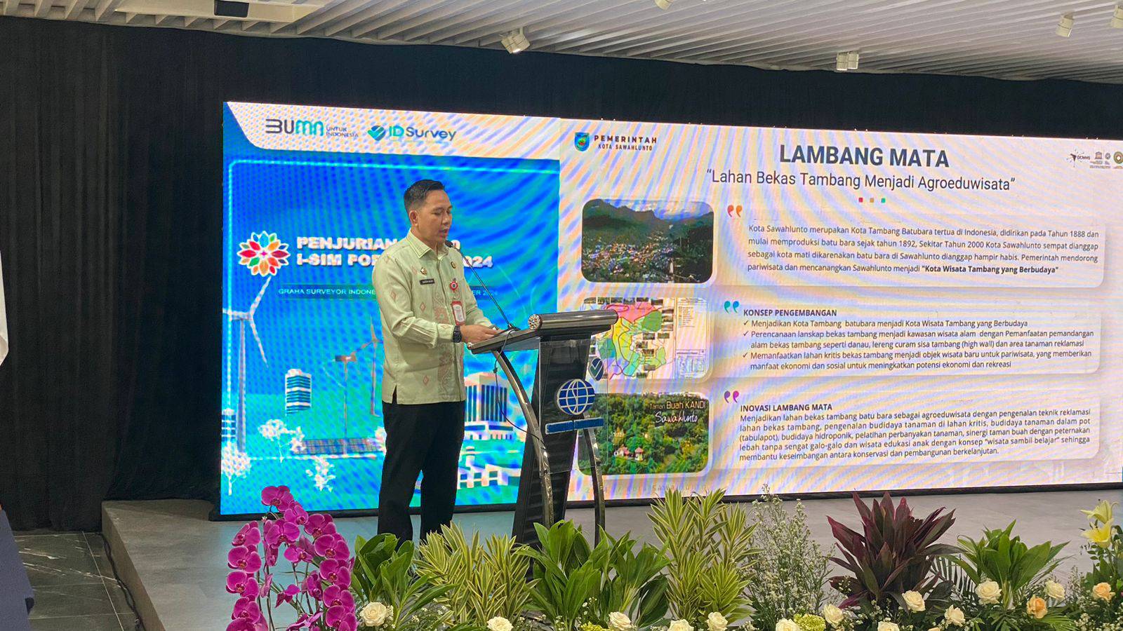 Kota Sawahlunto masuk dalam Top 10 Integrated Sustainability Indonesia Movement (I-Sim) for Cities