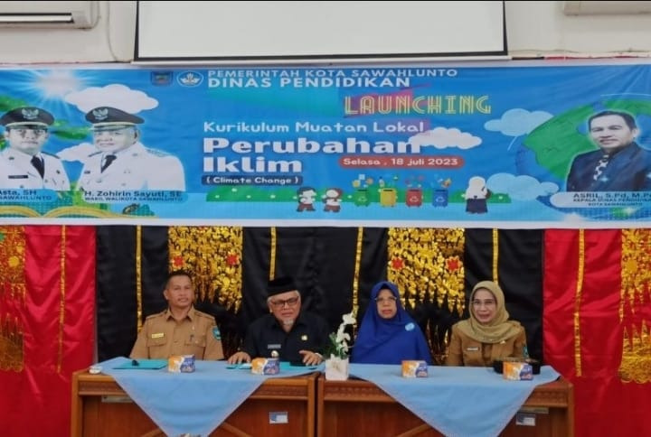 Peluncuran kurikulum muatan lokal perubahan iklim (Climate Change) di Kota Sawahlunto
