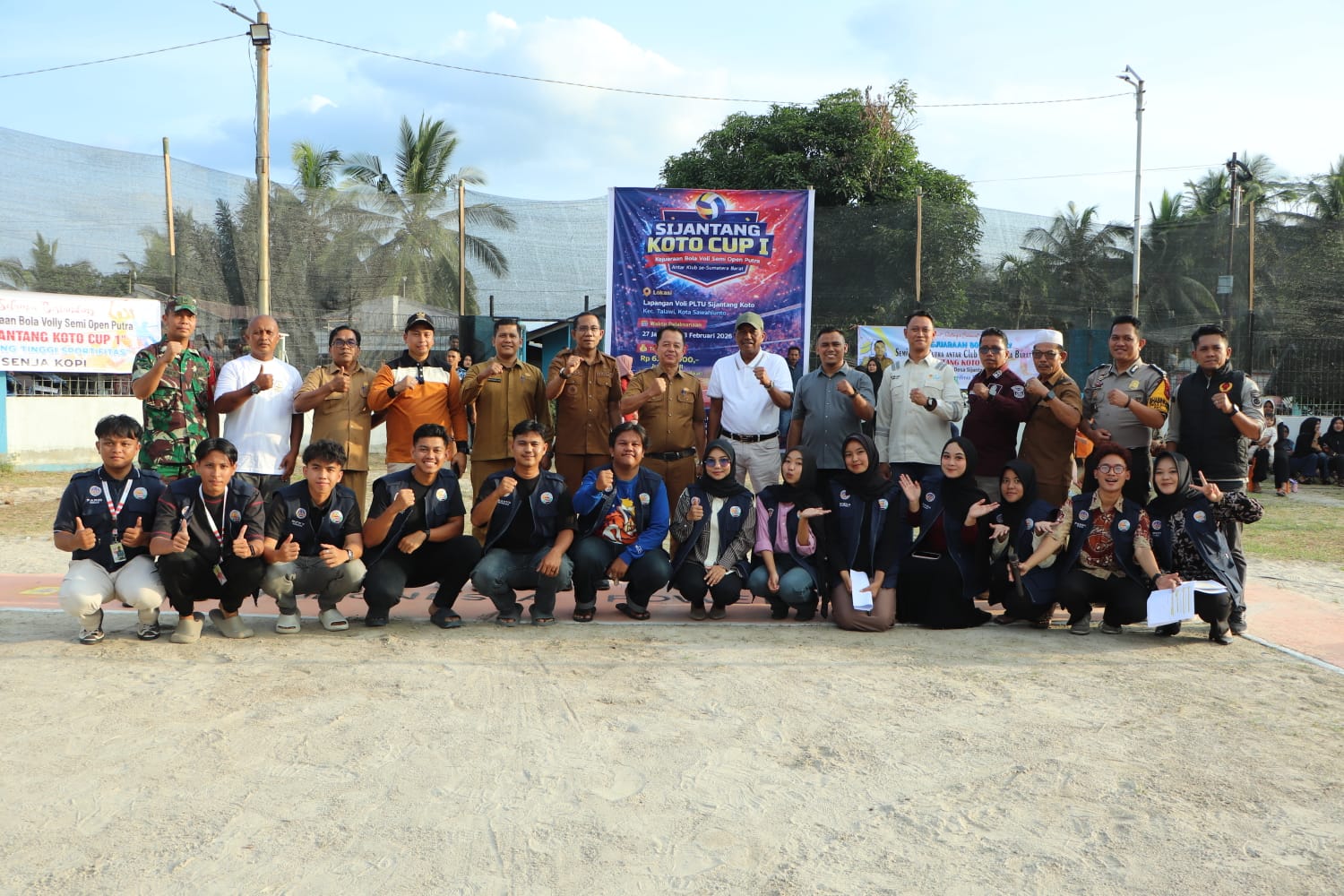 Turnamen Voli Putra Sijantang Koto Cup 2026 Resmi Dibuka di Kota Sawahlunto