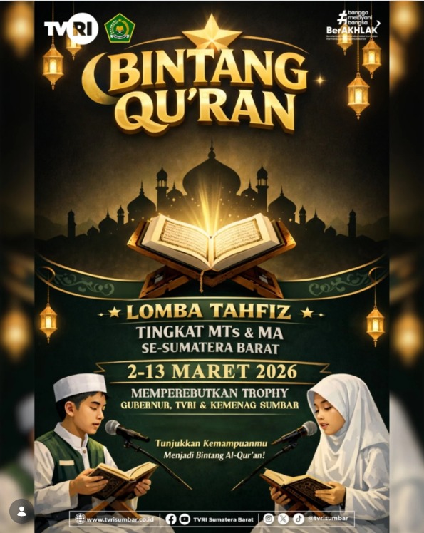 4 Pelajar Madrasah Sawahlunto Ikuti Lomba Tahfiz Tingkat Provinsi Sumatera Barat