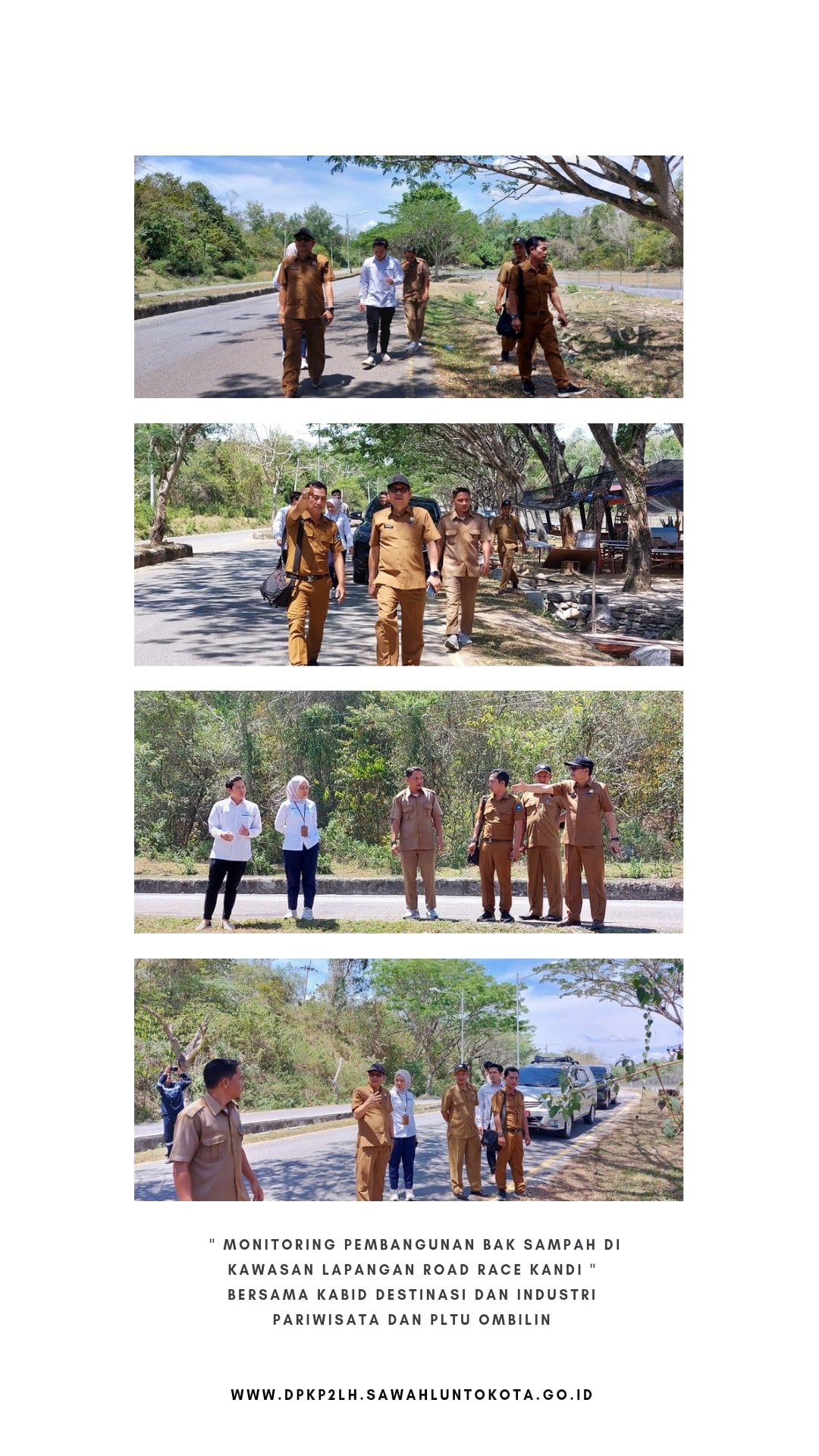 Monitoring Pembangunan Bak Sampah di  Kawasan Lapangan Road Race Kandi