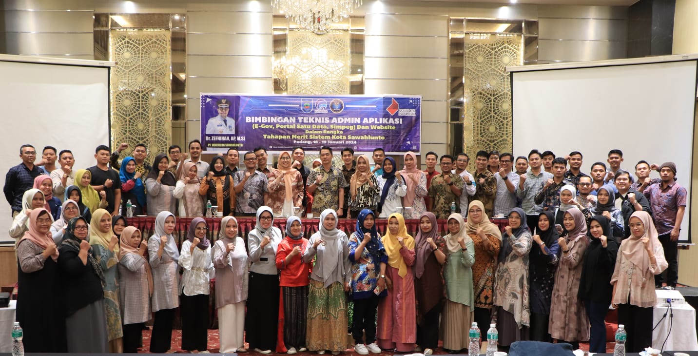 Bimtek Admin Aplikasi E-Gov, Portal Satu Data, Simpeg dan Website Dalam Rangka Tahapan Merit Sistem Kota Sawahlunto