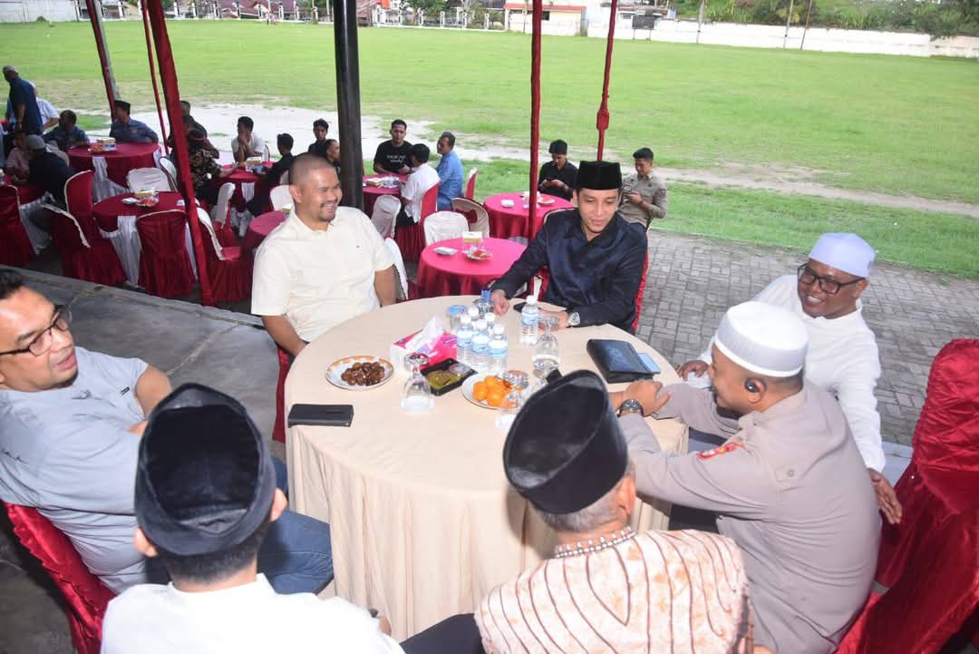 Wali Kota Sawahlunto Riyanda Putra bersama Wakil Wali Kota Jeffry Hibatullah hadiri buka bersama Kini Kota Sawahlunto