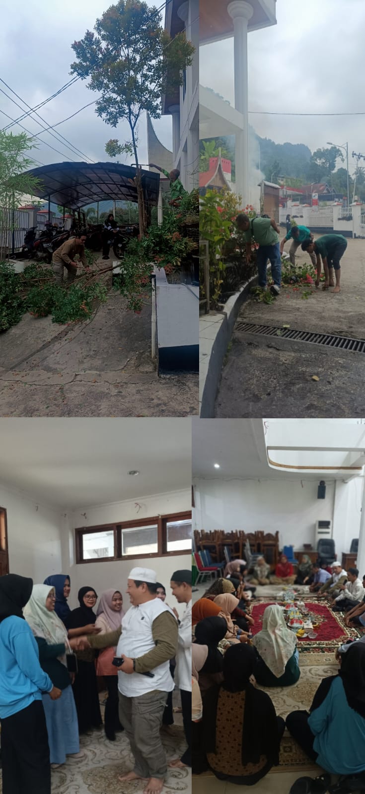 Sambut Bulan Suci Ramadhan, Sekretariat DPRD Kota Sawahlunto Lakukan Goro Bersihkan Lingkungan