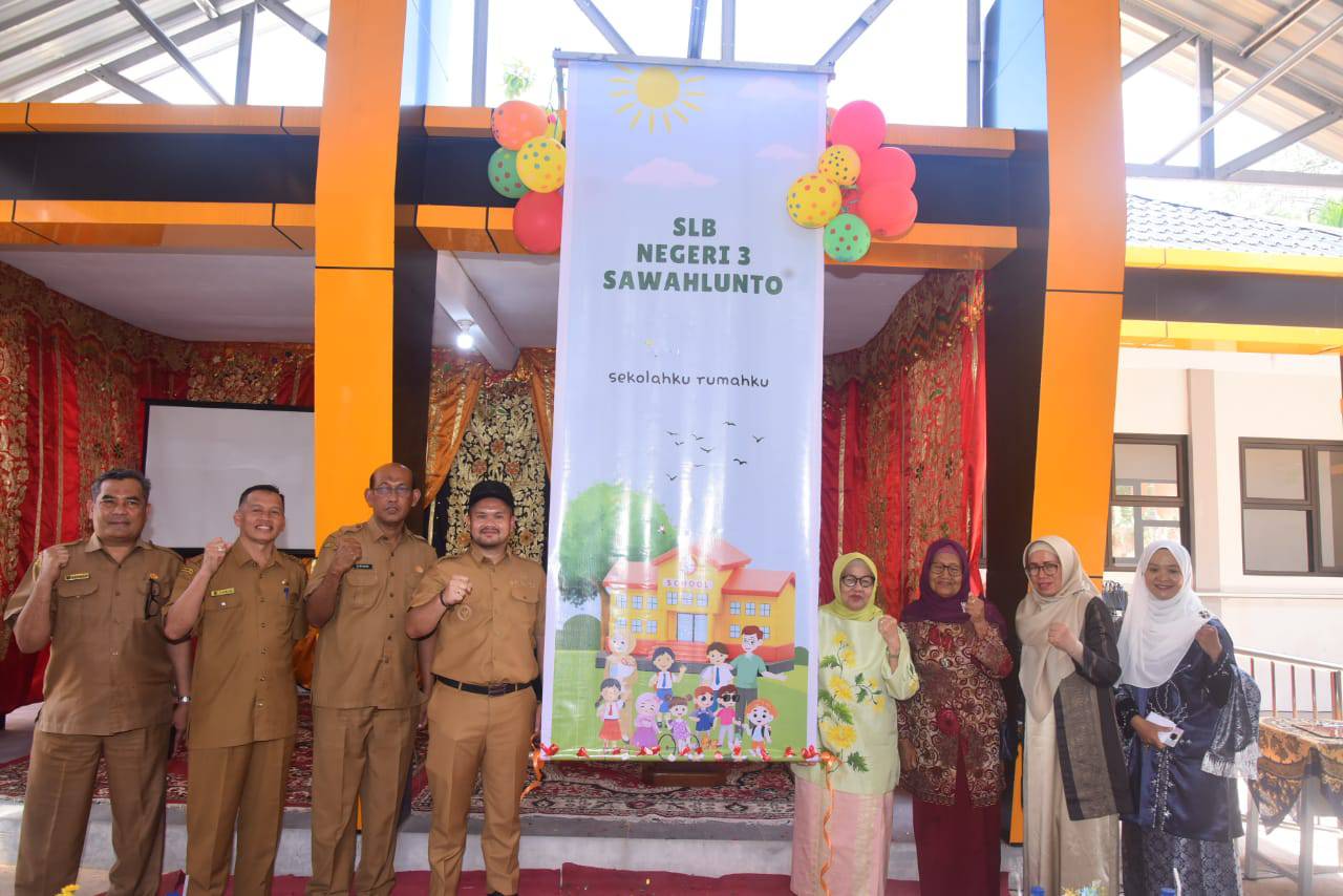 Wawako Jeffry Resmikan SLB Negeri 03 Sawahlunto di Talawi Mudiak