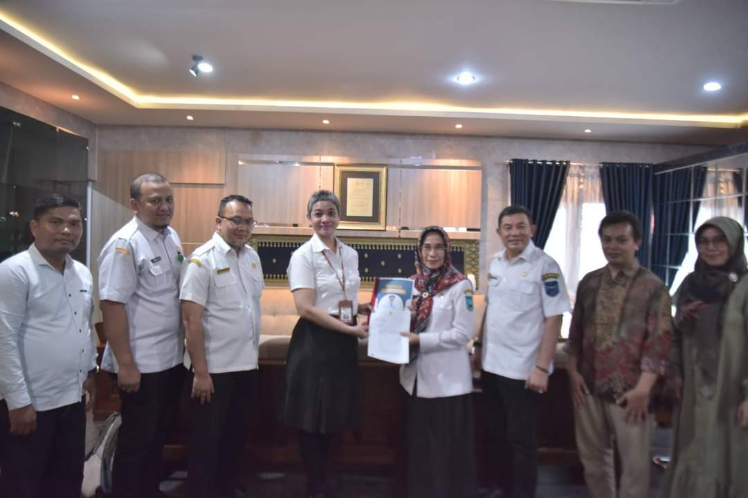 Sekda Kota Sawahlunto Dr. dr. Ambun Kadri , MKM dampingi Direktur BRINke Kota Sawahlunto