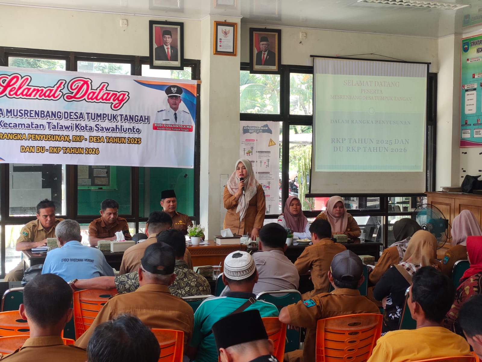 Musrenbang RKP Desa  tahun 2025 dan DU RKP Desa tahun 2026 di Desa Tumpuk Tangah, Kecamatan Talawi