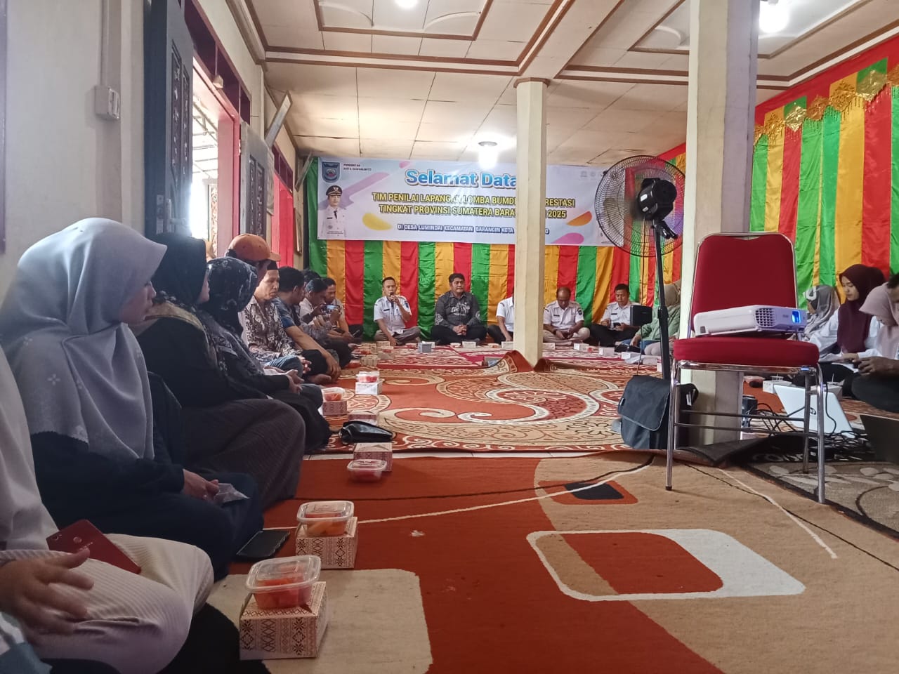 Penilaian lapangan Lomba BUMDes Berprestasi Tingkat Provinsi Sumatera Barat Tahun 2025