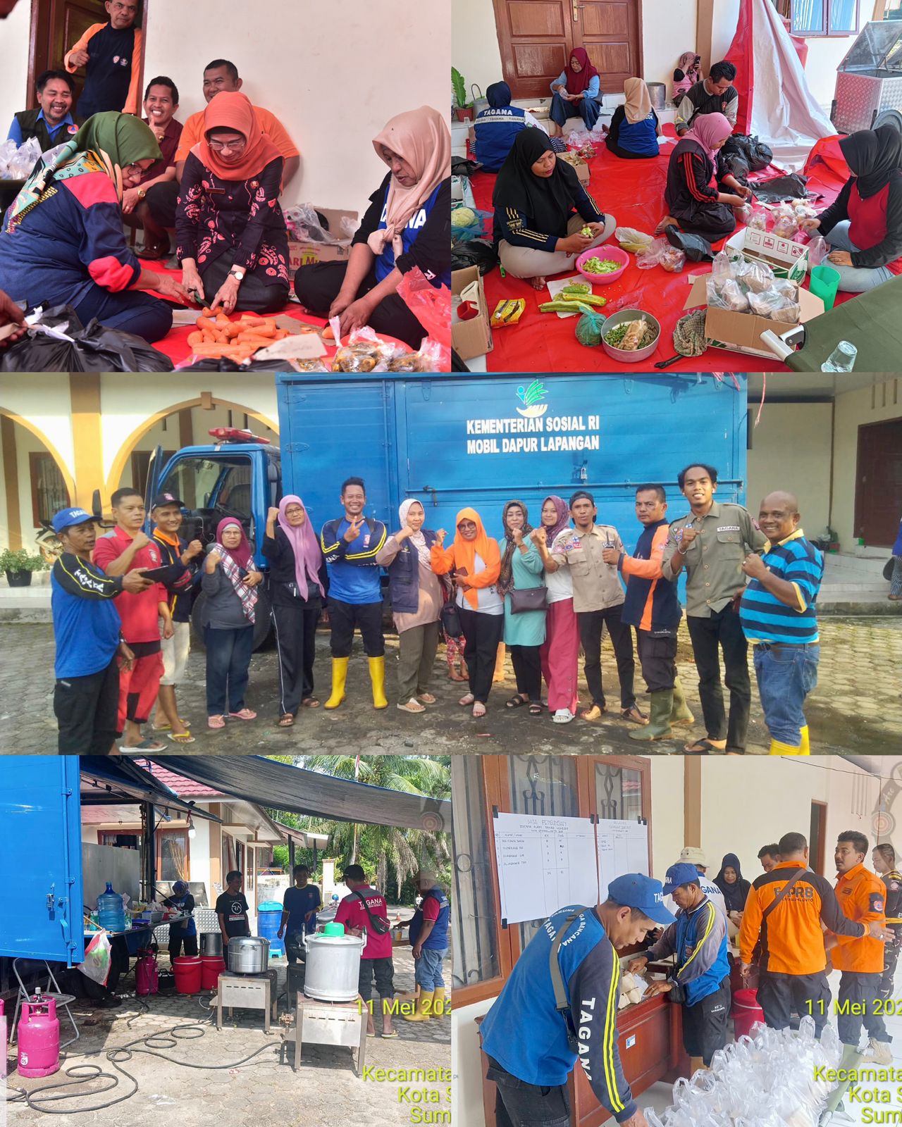 Bantuan Dapur Umum Untuk Korban Bencana Alam Tanah Longsor dan Banjir Di Kota Sawahlunto