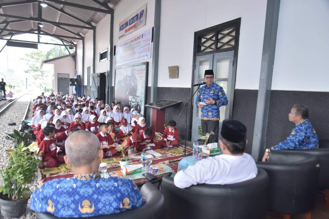 PJ Walikota  Sawahlunto hadiri Soft Launching Kurikulum Merdeka,Kegiatan Belajar di Alam Wisata Kota Sawahlunto