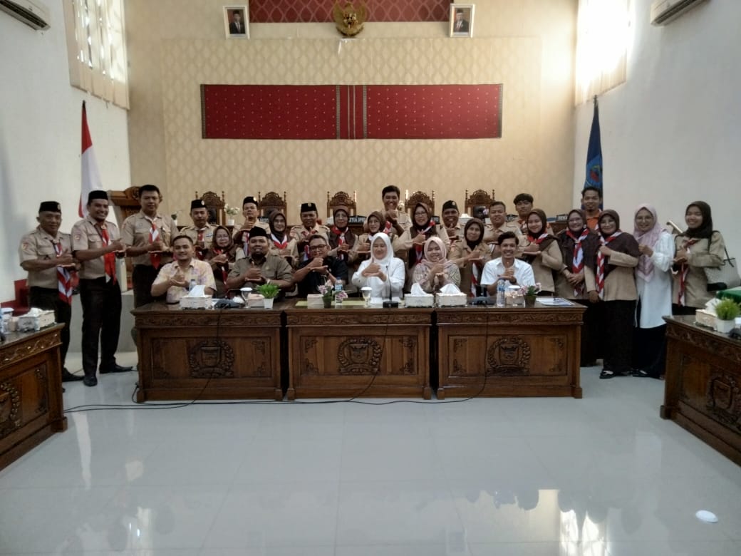Audiensi DPRD  bersama Gerakan Pramuka Kwartir Cabang (Kwarcap) 11 Kota Sawahlunto