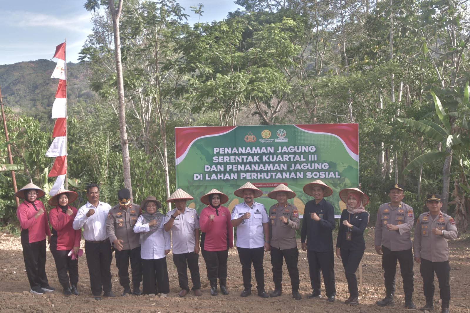 Wakil Wali Kota Sawahlunto  Ikuti Penanaman Jagung Serentak Nasional Kuartal III Tahun 2025