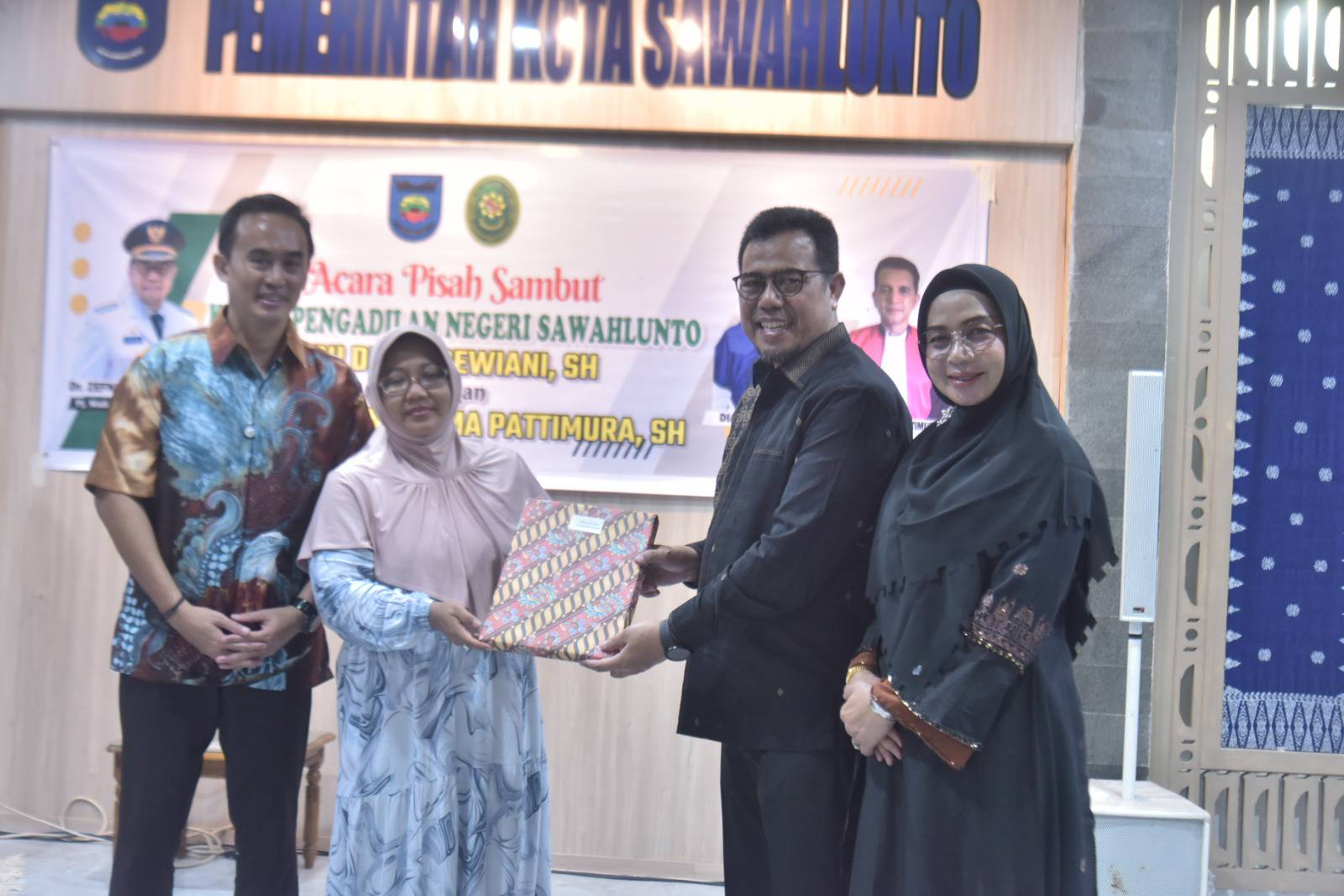 Pj Walikota Zefnihan hadiri acara pisah sambut Ketua Pengadilan Negeri Kota Sawahlunto