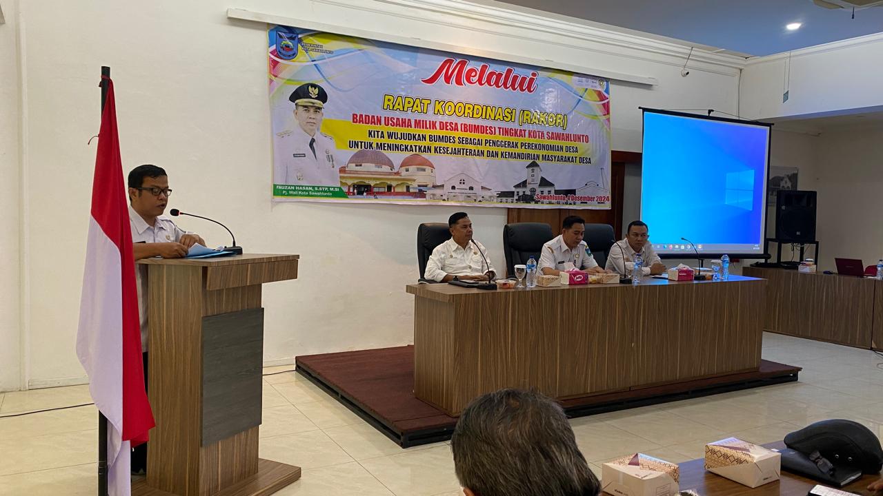 Rapat Koordinasi Badan Usaha Milik Desa (Bumdes) Tingkat Kota Sawahlunto