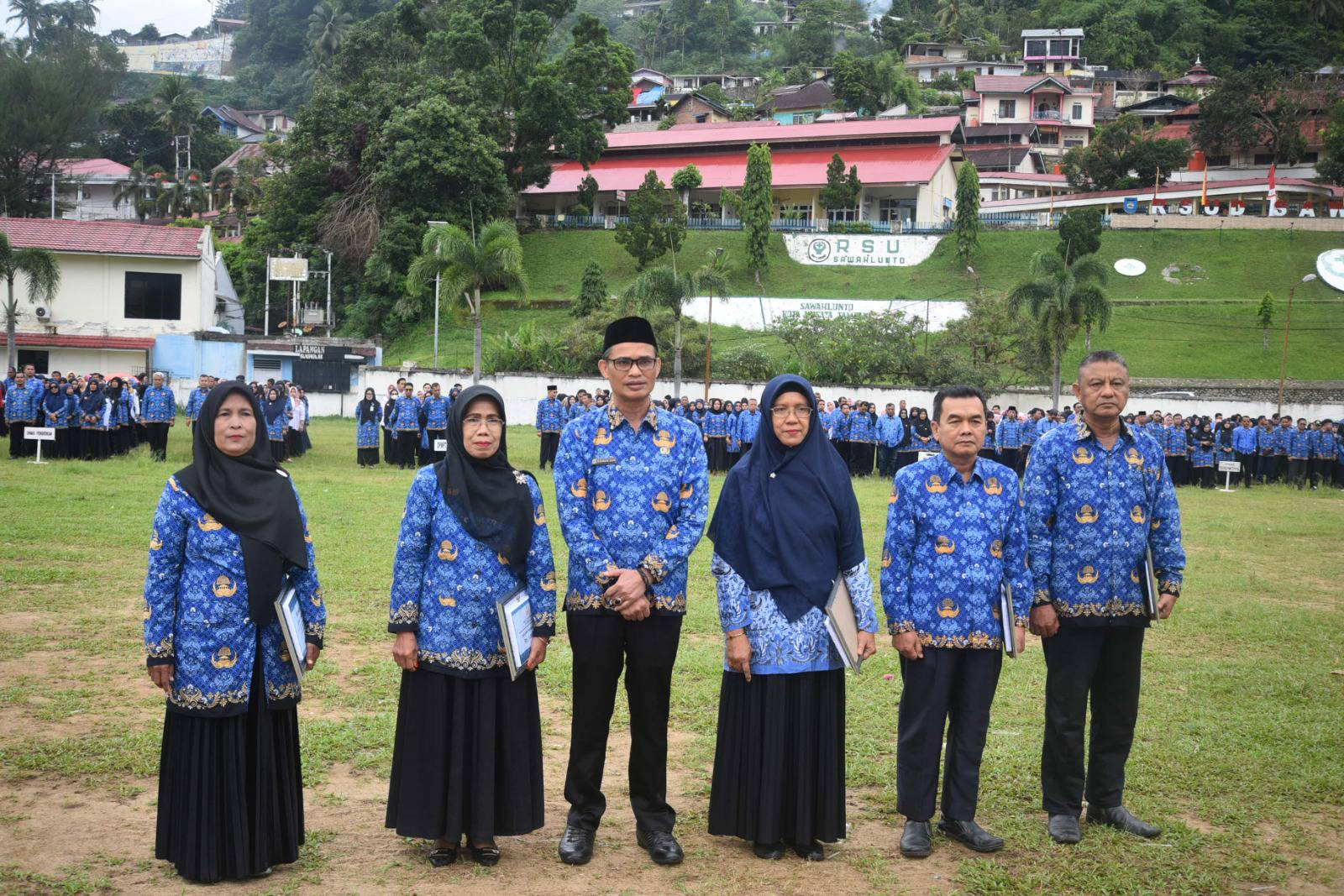Apel gabungan Pemko Sawahlunto sekaligus memperingati HUT KORPRI