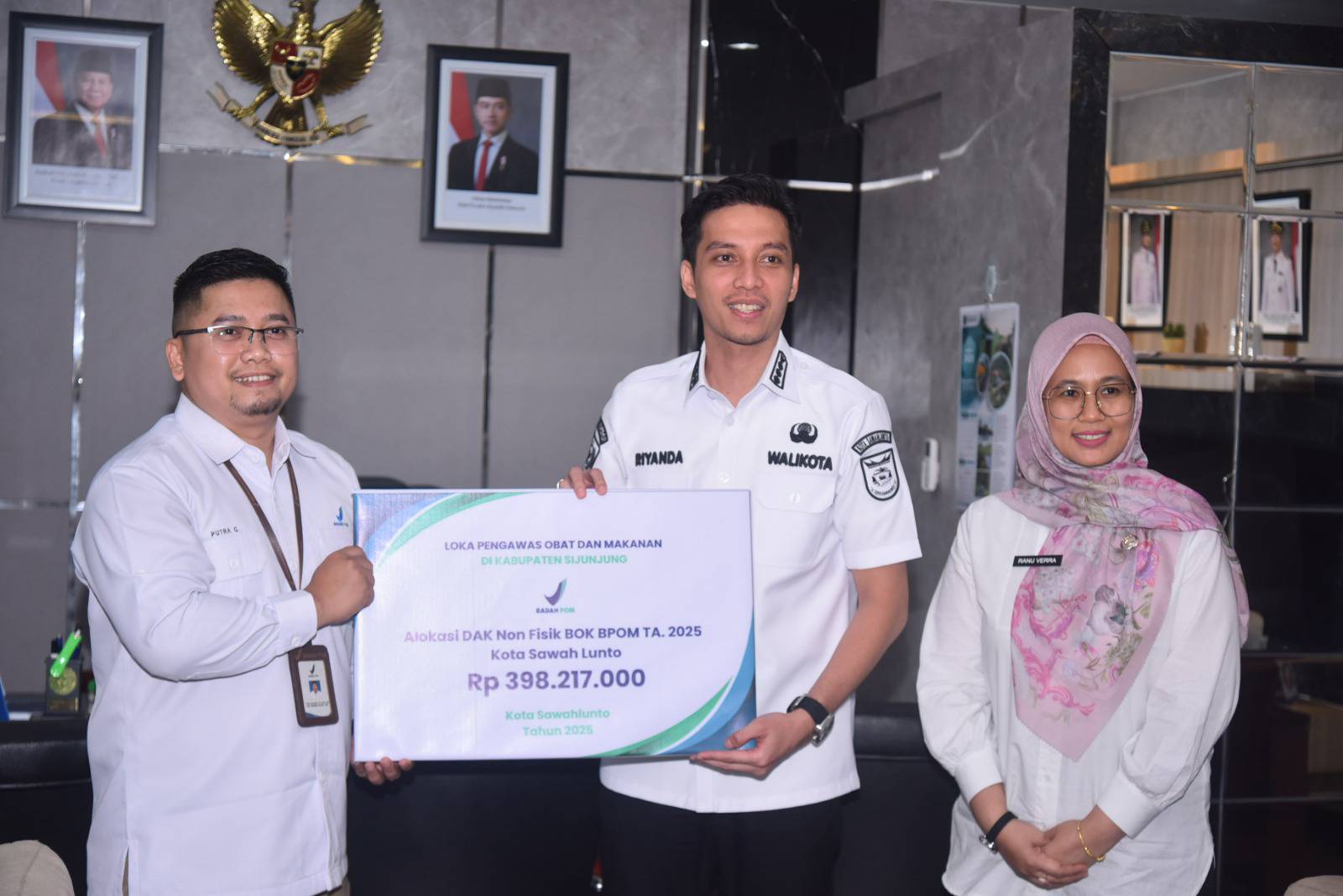 Pemko Sawahlunto Terima DAK Non Fisik BOK BPOM 2025 dari Loka POM Dharmasraya