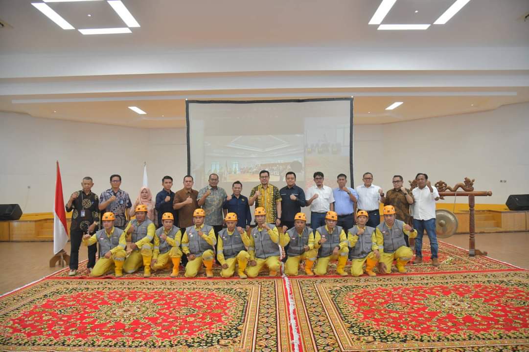 Pj. Wali Kota Sawahlunto Hadiri Pengukuhan Tim Tanggap Darurat Tambang (Mine Rescue) Sawahlunto-Sijunjung