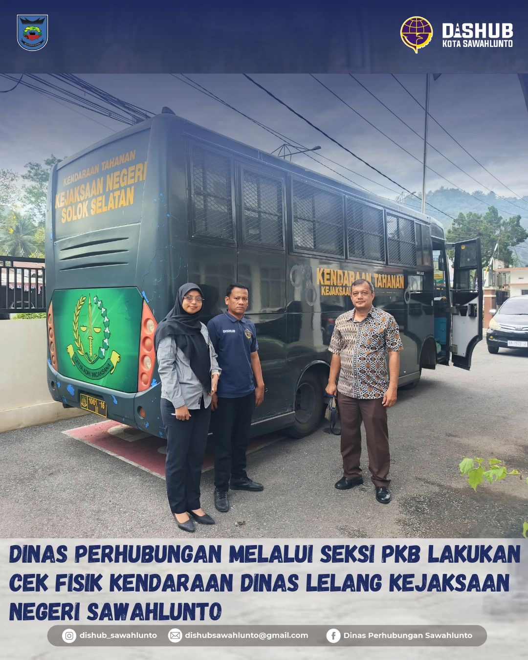 Cek Fisik Kendaraan Dinas Kejaksaan Negeri Sawahlunto