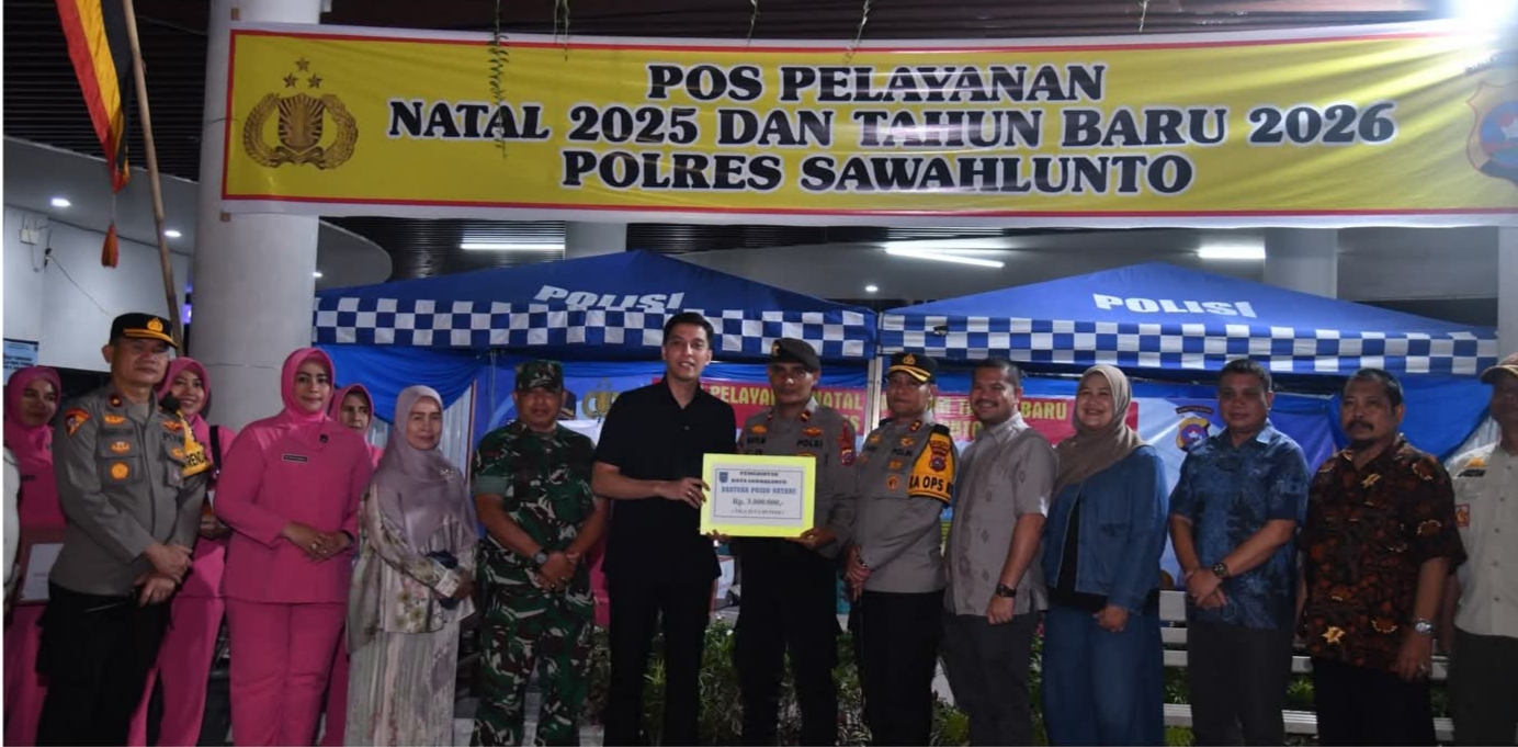 Wali Kota Sawahlunto Tinjau Pos Nataru dan Pastikan Ibadah Natal   Berlangsung Aman  dan Kondusif
