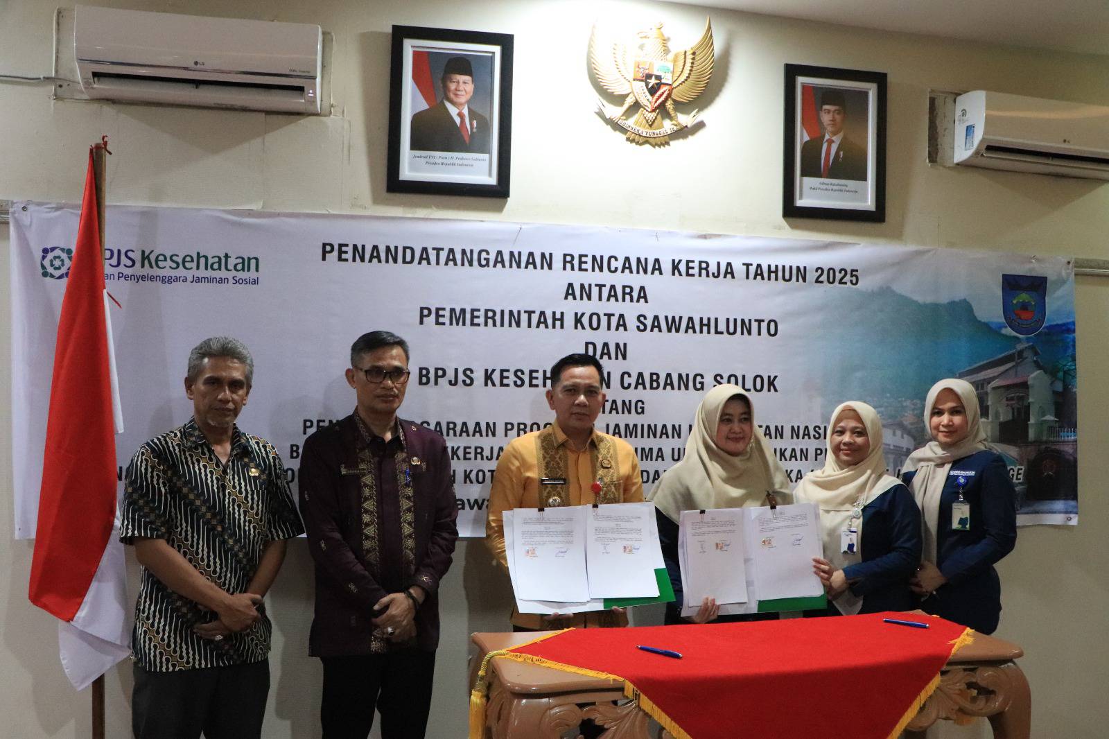 Penandatanganan  Rencana kerja Tahun 2025 antara Pemko Sawahlunto dengan BPJS Kesehatan