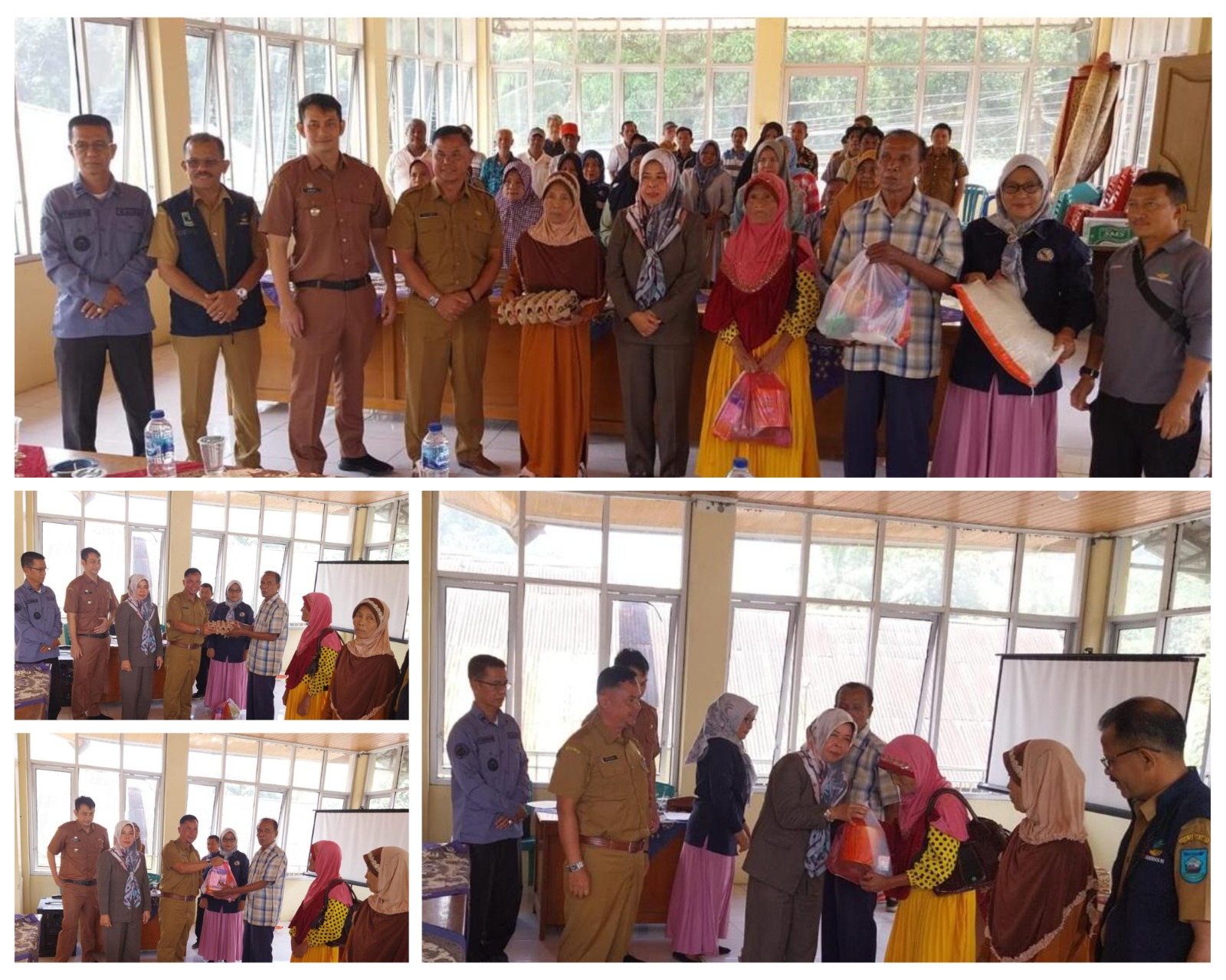 Penyerahan Bantuan Sosial Permakanan  Sembako Lanjut Usia Non Produktif Tahun 2024