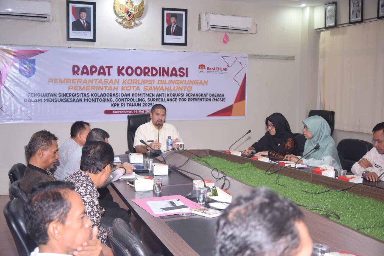 Pemko Sawahlunto Perkuat Komitmen Antikorupsi Lewat Rapat Koordinasi MCSP