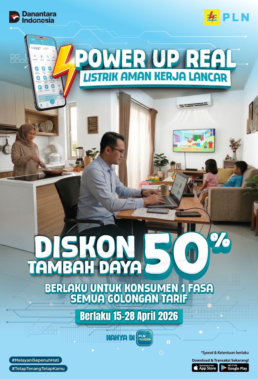 PLN Hadirkan Promo Tambah Data Diskon 50%, Dukung Listrik Aman dan Aktivitas Lancar