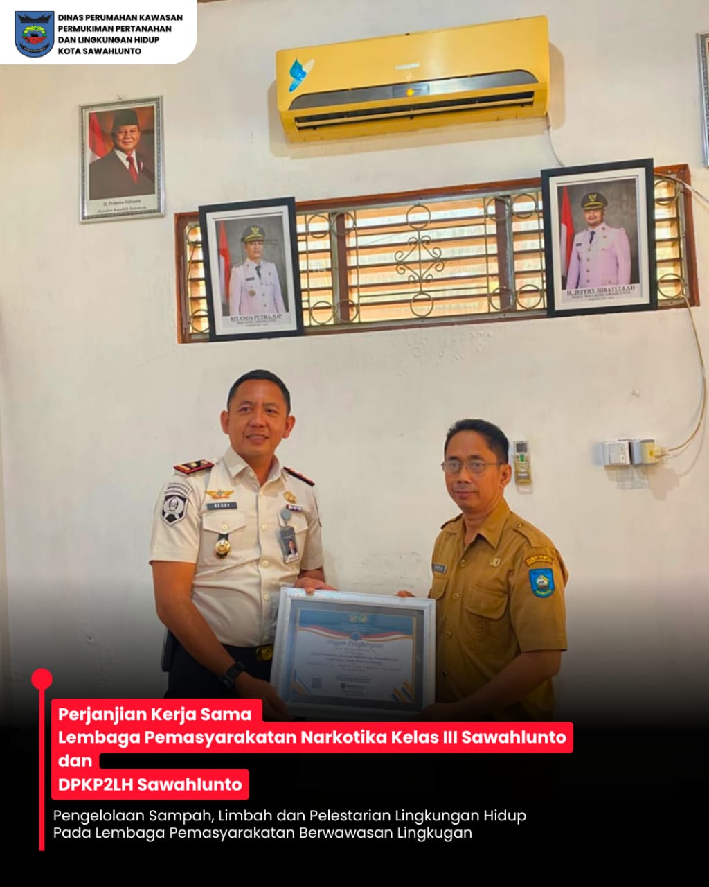 Kolaborasi DPKP2LH Kota Sawahlunto dan Lapas Narkotika Kelas III Sawahlunto : Wujudkan Pengelolaan Sampah dan Pelestarian Lingkungan yang Berkelanjutan