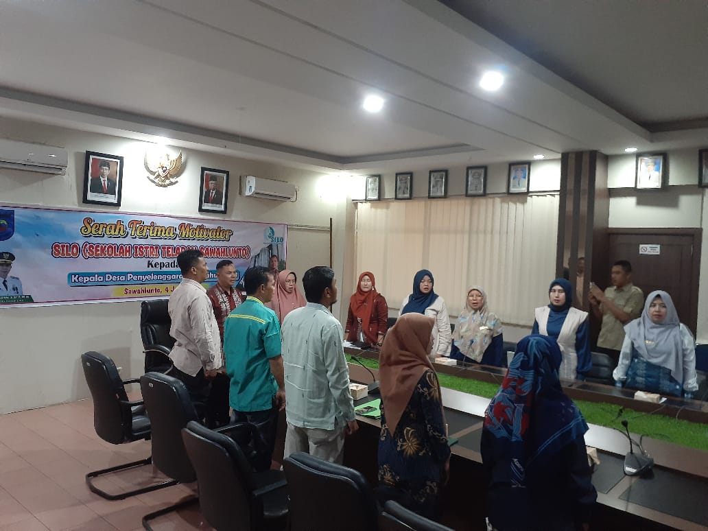Serah Terima Motivator SILO (Sekolah Istri Teladan Sawahlunto) dg Kepala Desa di Kota Sawahlu