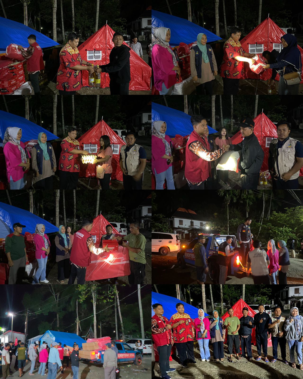 Penyerahan Bantuan Kepada Korban Bencana Alam Kebakaran di Desa Silungkang Tigo, Kota Sawahlunto