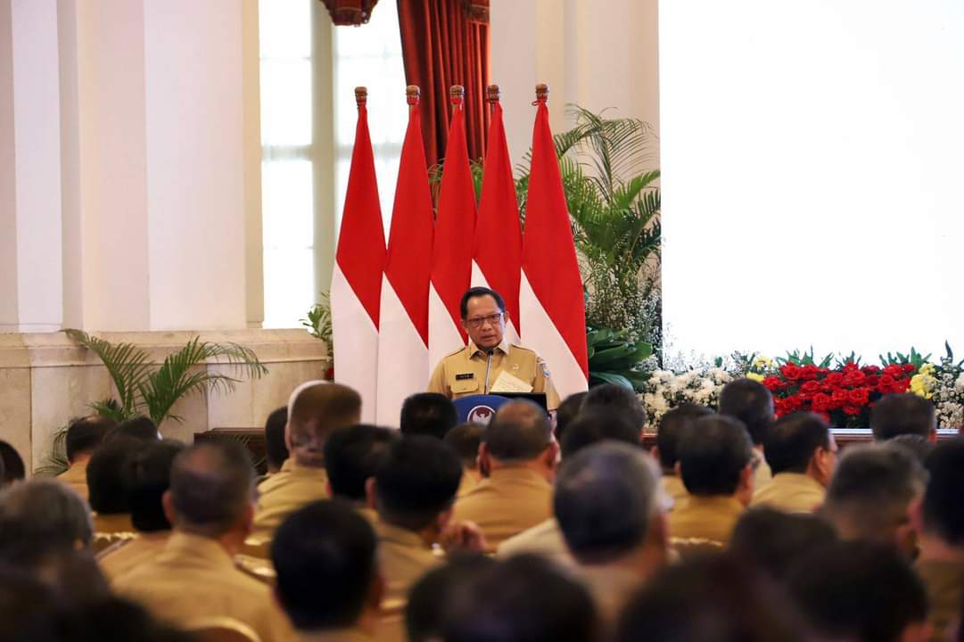 Pj Walikota Sawahlunto beserta Penjabat Kepala Daerah/ Kota /Kabupaten dan Provinsi Se Indonesia mengikuti Rakor di Istana Negara