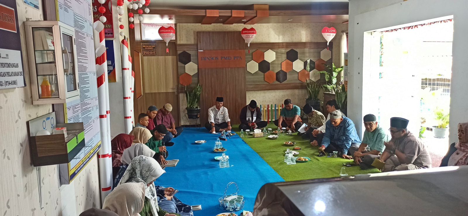 Wirid Bulanan dalam rangka Peringatan Maulid Nabi Muhammad SAW 1446 H dilingkungan Dinas Sosial PMDPPA Kota Sawahlunto.