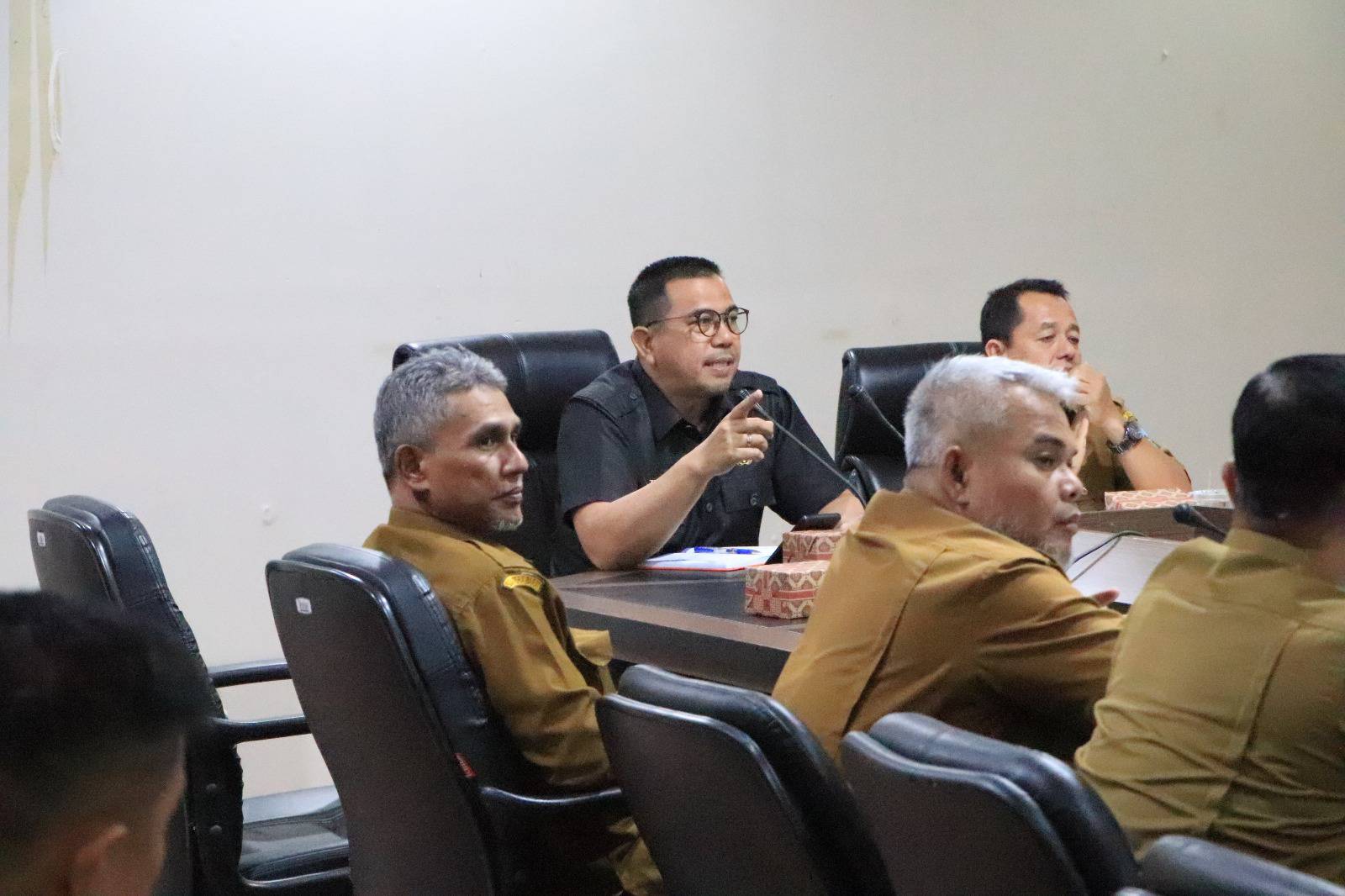Rapat Pimpinan (Rapim) membahas persiapan evaluasi Penjabat Wako Triwulan II Kota Sawahlunto