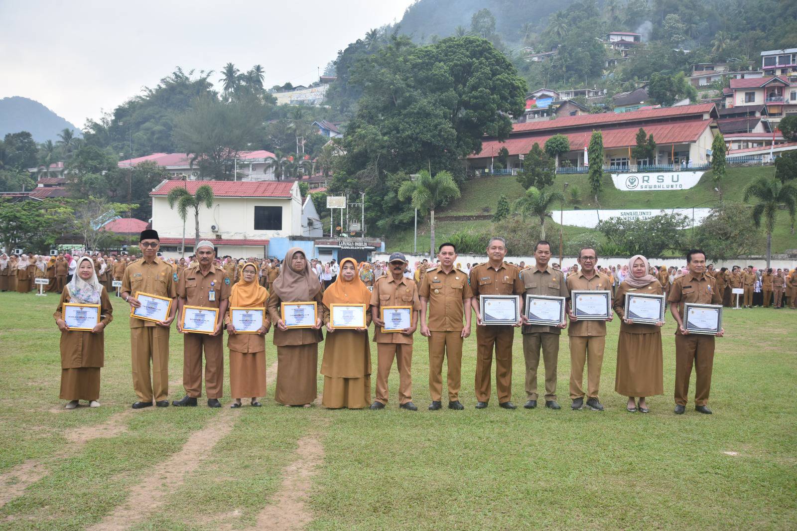 Apel Gabungan Pemkot  Sawahlunto pada Senin 2 September 2024