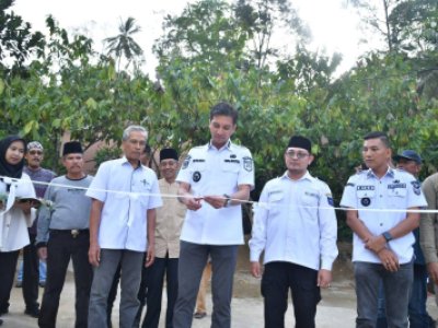 Wali Kota Resmikan Pelebaran Jembatan Masjid Baitunur Kubang
