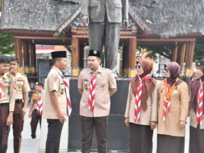 Wawako Sawahlunto Pimpin Ziarah  Pramuka ke Makam Mahaputra