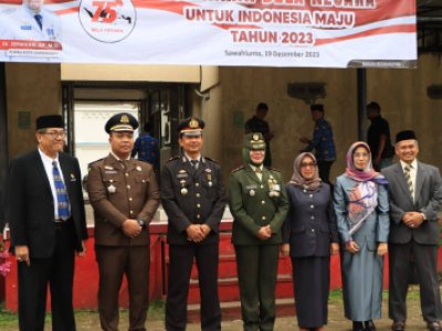Upacara Peringatan Hari Bela Negara ke 75 tahun 2023 di Sawahlunto dilaksanakan dengan tema 'Kobarkan Bela Negara Untuk Indonesia Maju”