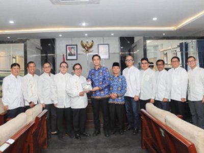 Wali Kota Sawahlunto Riyanda Putra audiensi dengan jajaran direksi PT Bukit Asam