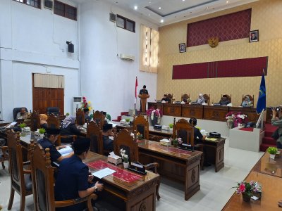 Wali Kota Sawahlunto paparkan Laporan Keterangan Pertanggungjawaban (LKPJ) Tahun Anggaran 2024 dalam Rapat Paripurna DPRD.