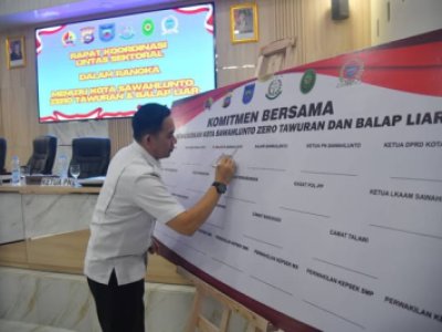 Rapat Koordinasi Lintas Sektor Menuju Sawahlunto Bebas Tawuran dan Balap Liar