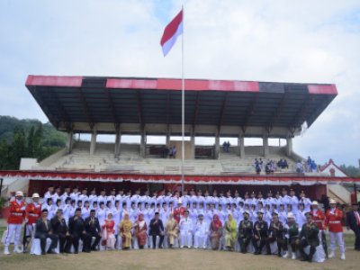 Pelaksanaan Upacara Bendara  Hut RI ke-77