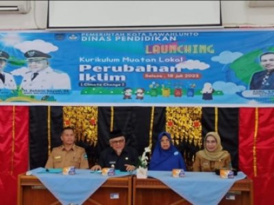 Peluncuran kurikulum muatan lokal perubahan iklim (Climate Change) di Kota Sawahlunto