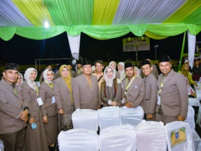 Sekretaris Daerah Kota Sawahlunto Dr.dr. Ambun Kadri, MKM  memimpin rombongan kafilah MTQ Sawahlunto dalam pembukaan MTQ Nasional ke-XL Tingkat Provinsi Sumatera Barat Tahun 2023